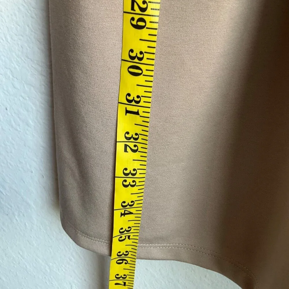Eileen Fisher 1X Beige Wide-Leg Ponte Pull On Pants Made USA Minimalist - Picture 7 of 14